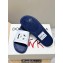 Dolce & Gabbana Men's Rubber beachwear sliders White/Blue 2024