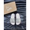 Christian Louboutin Men's Take It Easy Spiked Rubber Slides Gray 2024