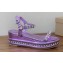 Christian Louboutin Heel 6cm nappa leather and strass Pyrastrass wedge Sandals Purple