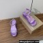 Christian Louboutin Heel 6cm nappa leather and strass Pyrastrass wedge Sandals Purple