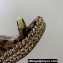 Christian Louboutin Heel 12cm Pyraclou Studded Spike Espadrilles wedge Sandals Leopard Print