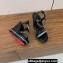 Christian Louboutin Heel 12cm nappa leather and strass Pyrastrass Espadrilles wedge Sandals Black