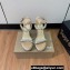 Christian Louboutin Heel 12cm Pyraclou Studded Spike Espadrilles wedge Sandals Croco Pattern Beige