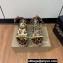 Christian Louboutin Heel 6cm Pyraclou Studded Spike wedge Sandals Leopard Print
