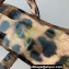 Christian Louboutin Heel 6cm Pyraclou Studded Spike wedge Sandals Leopard Print
