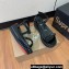 Christian Louboutin Heel 6cm Pyraclou Studded Spike wedge Sandals Patent Black