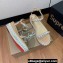 Christian Louboutin Heel 6cm Pyraclou Studded Spike wedge Sandals Croco Pattern Beige