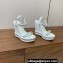 Christian Louboutin Heel 12cm nappa leather and strass Pyrastrass Espadrilles wedge Sandals White