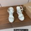 Christian Louboutin Heel 12cm nappa leather and strass Pyrastrass Espadrilles wedge Sandals White