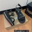 Christian Louboutin Heel 6cm Pyraclou Studded Spike wedge Sandals Python Pattern Black