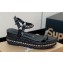 Christian Louboutin Heel 6cm Pyraclou Studded Spike wedge Sandals Python Pattern Black