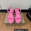 Christian Louboutin Heel 6cm Pyraclou Studded Spike wedge Sandals Patent Pink