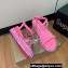 Christian Louboutin Heel 6cm Pyraclou Studded Spike wedge Sandals Patent Pink