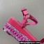 Christian Louboutin Heel 6cm Pyraclou Studded Spike wedge Sandals Patent Pink