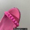 Christian Louboutin Heel 6cm Pyraclou Studded Spike wedge Sandals Patent Pink
