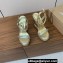 Christian Louboutin Heel 12cm nappa leather and strass Pyrastrass Espadrilles wedge Sandals Gold