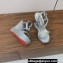 Christian Louboutin Heel 6cm nappa leather and strass Pyrastrass wedge Sandals Silver
