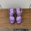 Christian Louboutin Heel 12cm nappa leather and strass Pyrastrass Espadrilles wedge Sandals Purple