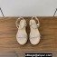 Christian Louboutin Heel 6cm nappa leather and strass Pyrastrass wedge Sandals Beige