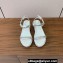 Christian Louboutin Heel 6cm nappa leather and strass Pyrastrass wedge Sandals White