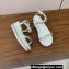 Christian Louboutin Heel 6cm nappa leather and strass Pyrastrass wedge Sandals White