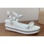 Christian Louboutin Heel 6cm nappa leather and strass Pyrastrass wedge Sandals White