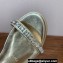 Christian Louboutin Heel 6cm nappa leather and strass Pyrastrass wedge Sandals Gold