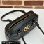 Gucci GG Marmont small top handle bag 795199 matelassé chevron leather Black 2024