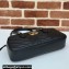 Gucci GG Marmont medium top handle bag 795218 matelassé chevron leather Black 2024