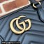 Gucci GG Marmont medium top handle bag 795218 matelassé chevron leather Black 2024