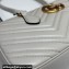 Gucci GG Marmont medium top handle bag 795218 matelassé chevron leather Light Gray 2024