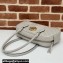 Gucci GG Marmont medium top handle bag 795218 matelassé chevron leather Light Gray 2024