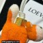 Loewe Fox charm in felt and calfskin