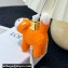 Loewe Fox charm in felt and calfskin