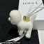 Loewe Poodle charm in felt and calfskin