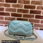 Gucci GG Marmont Small shoulder Camera Bag 447632 iridescent quilted chevron leather Blue