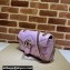 Gucci GG Marmont Small Shoulder Bag 443497 iridescent quilted chevron leather Pink 2024
