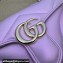 Gucci GG Marmont Small Shoulder Bag 443497 iridescent quilted chevron leather Pink 2024