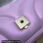 Gucci GG Marmont Small Shoulder Bag 443497 iridescent quilted chevron leather Pink 2024