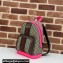Gucci Web Ophidia GG Small Backpack Bag 547965 Beige/Fuchsia 2024