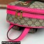 Gucci Web Ophidia GG Small Backpack Bag 547965 Beige/Fuchsia 2024