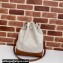 Gucci Small shoulder bag with Gucci print 772856 in Beige/Brown cotton linen canvas 2024