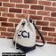 Gucci Small shoulder bag with Gucci print 772856 in Beige/Blue cotton linen canvas 2024