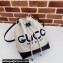 Gucci Small shoulder bag with Gucci print 772856 in Beige/Blue cotton linen canvas 2024