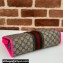 Gucci Web Ophidia GG Pouch Bag 598234 Beige/Fuchsia 2024
