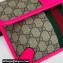 Gucci Web Ophidia GG small belt Bag 752597 Beige/Fuchsia 2024