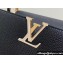 Louis Vuitton Lovelock chain Taurillon leather Capucines MM Bag Black 2024