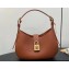Louis Vuitton Grained calfskin Low Key Shoulder Bag M24885 Cognac Brown 2024