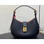 Louis Vuitton Grained calfskin Low Key Shoulder Bag M24611 Black 2024