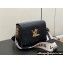 Louis Vuitton Epi leather Twist MM Bag M24765 Black with textile handle and Monogram Flowers 2024